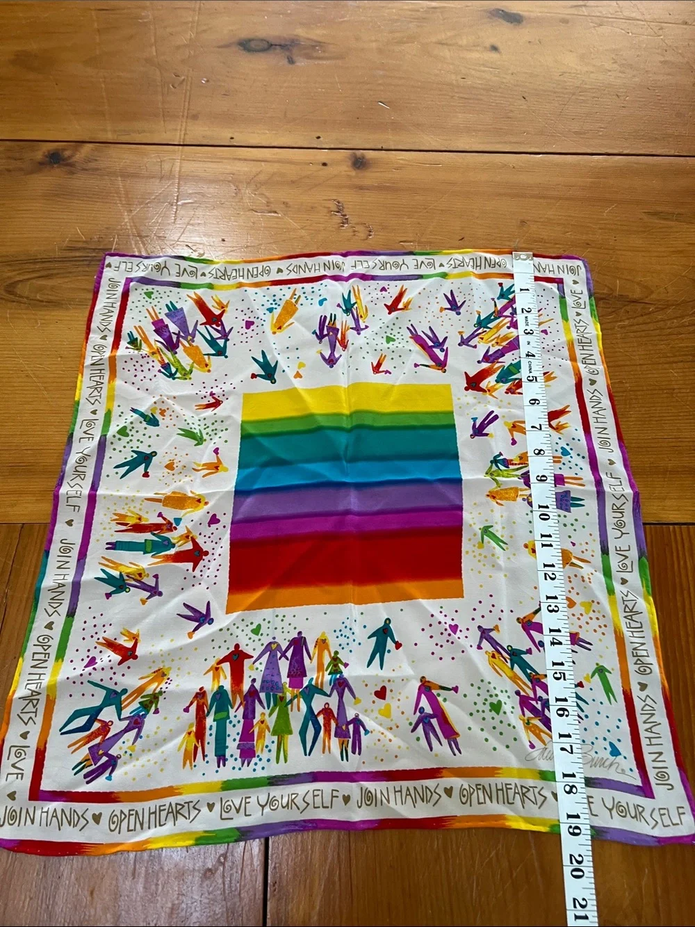 NWOT Laurel Burch silk Pride Scarf